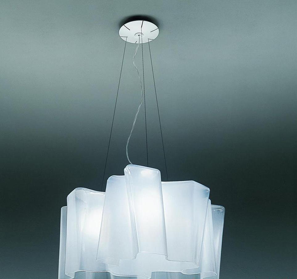 Triple Nested Suspension Lamp by Artemide Milky White