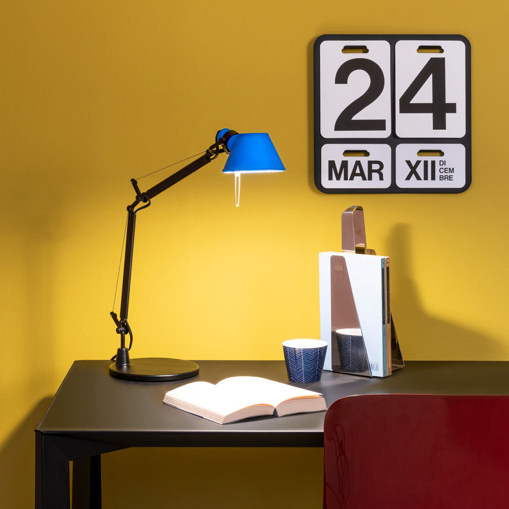 Artemide Tolomeo Micro Bicolor Blue Red White Yellow Table Lamp As01183801