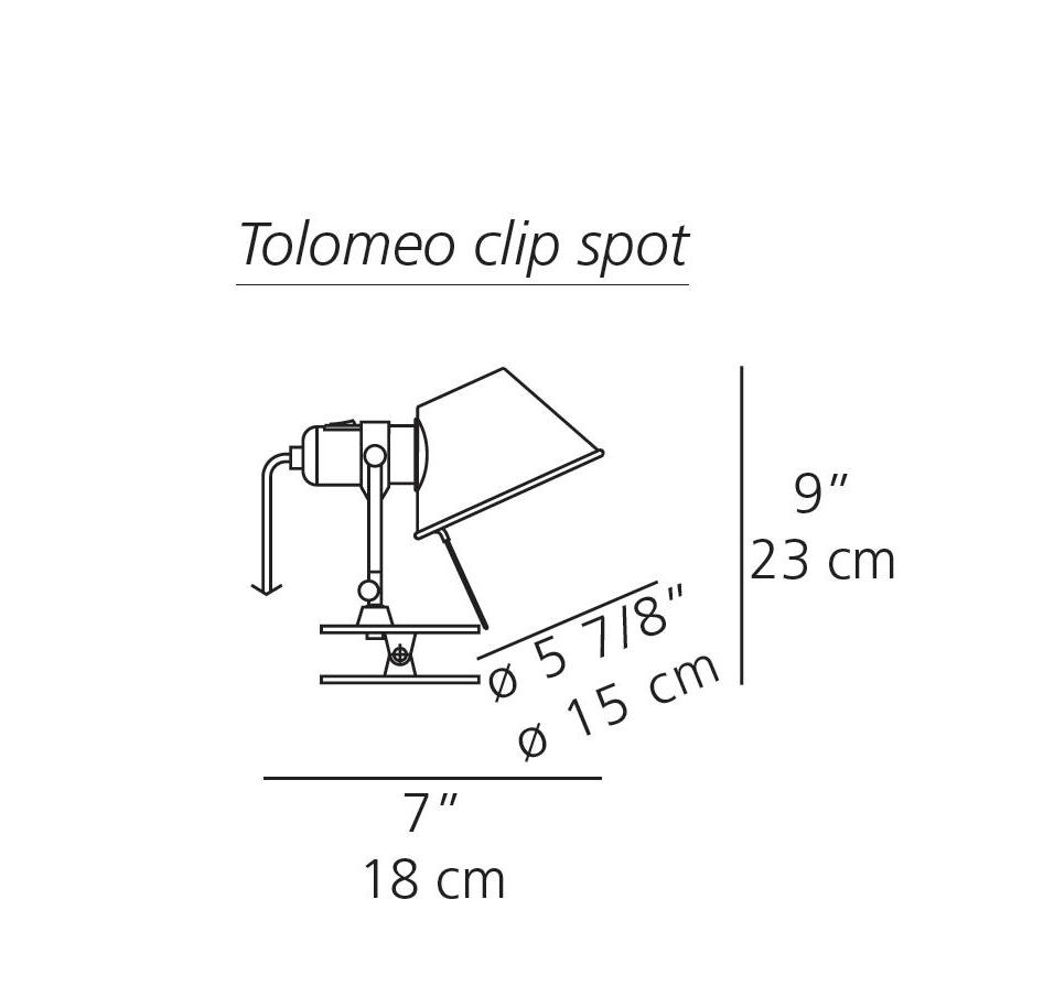 Artemide Tolomeo Clip Spot Light A005808