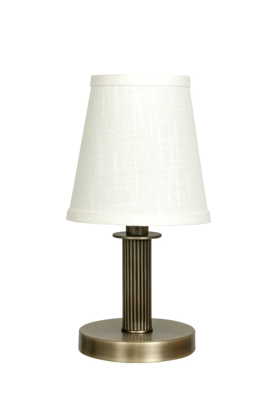House of Troy Bryson Mini Reeded Column Antique Brass Accent Lamp B202-AB