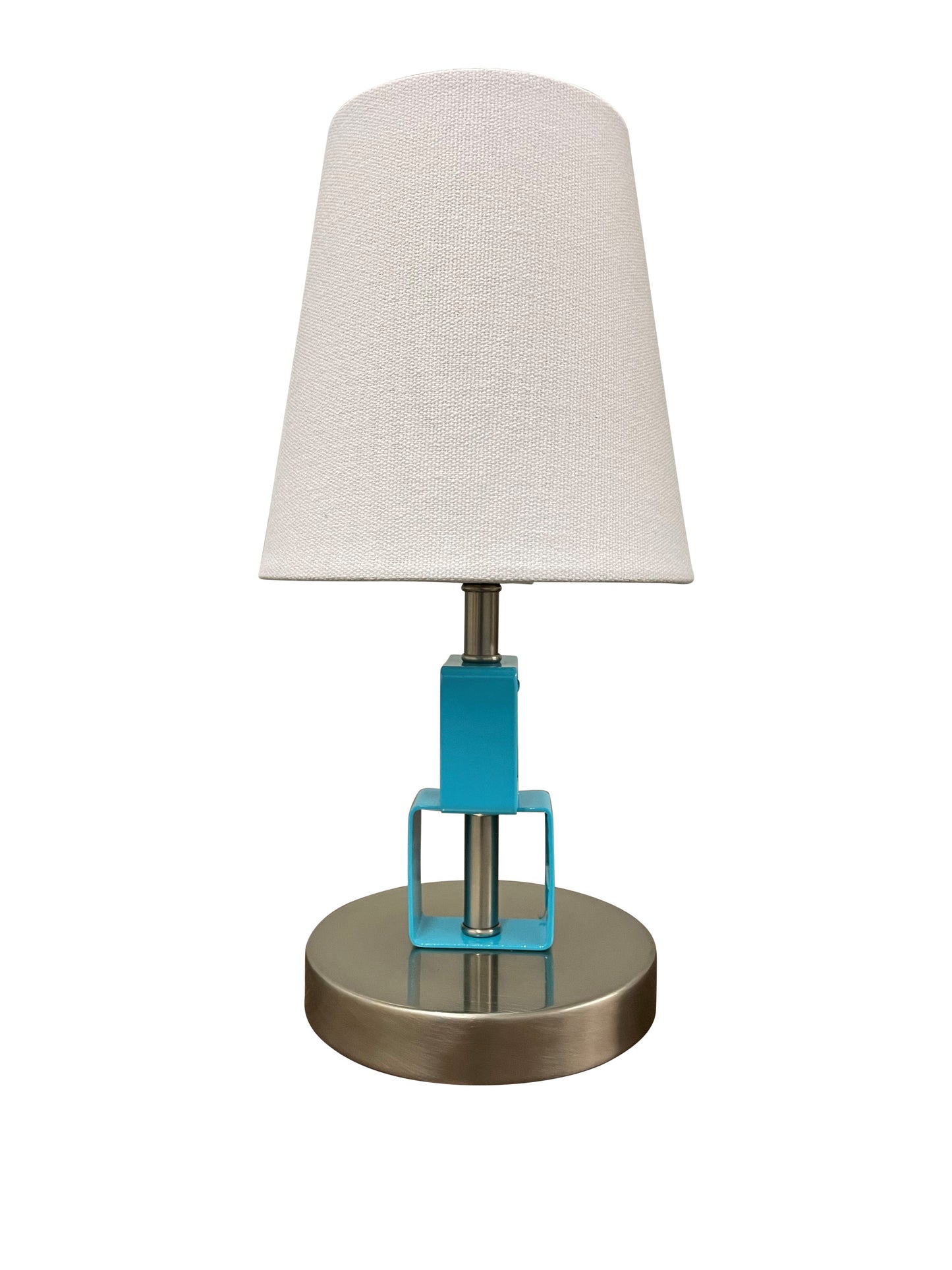 Bryson Mini Satin Nickel Azure Accent Lamp by House of Troy