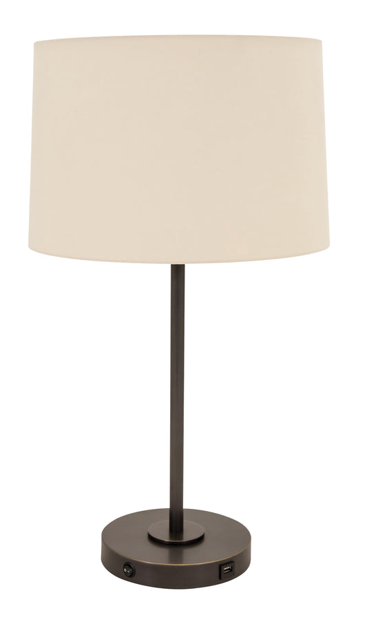 House of Troy Brandon Table Lamp USB Port Oil Rubbed Bronze BR150-OB