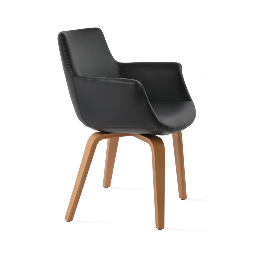 sohoConcept Bottega Plywood Arm Chair Leather 