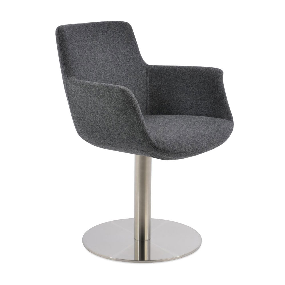 sohoConcept Bottega Round Arm Chair Fabric