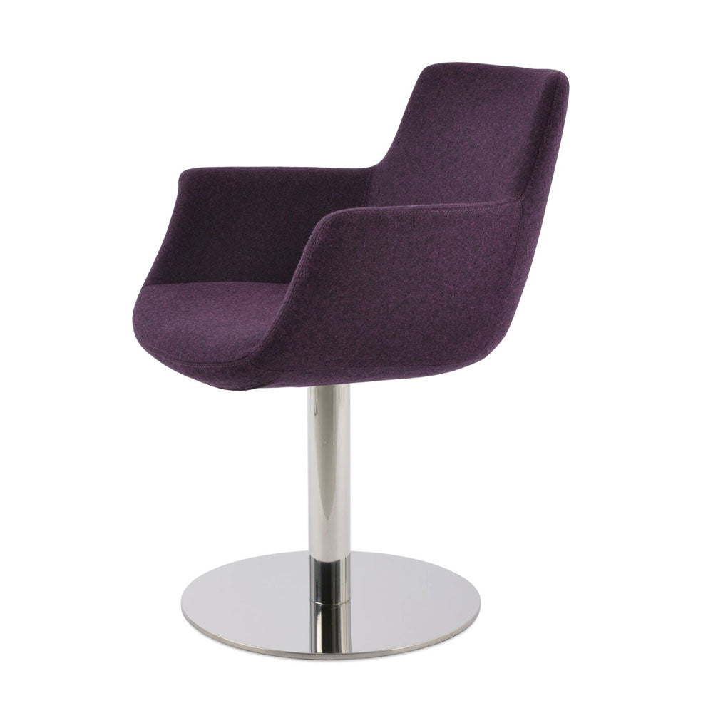 sohoConcept Bottega Round Arm Chair Fabric