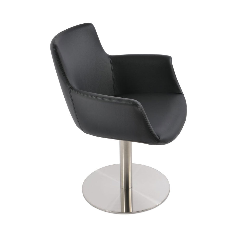 sohoConcept Bottega Round Arm Chair Leather