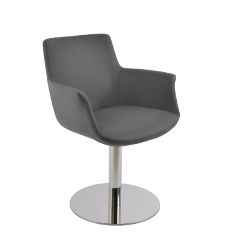 sohoConcept Bottega Round Arm Chair Leather