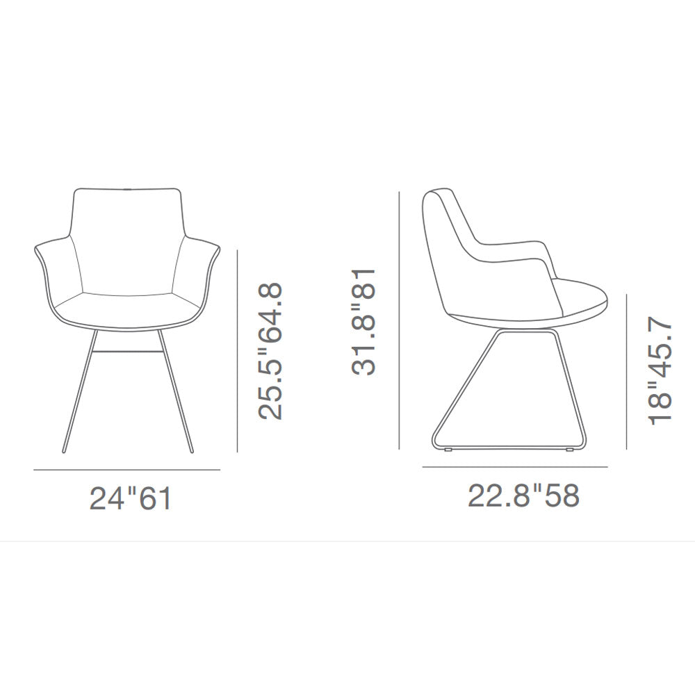 sohoConcept Bottega Wire Arm Chair Fabric