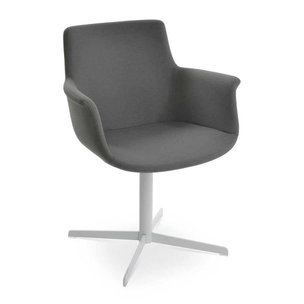 sohoConcept Bottega 4 Star Swivel Arm Chair Fabric