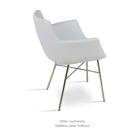 sohoConcept Bottega Cross Arm Chair Leather