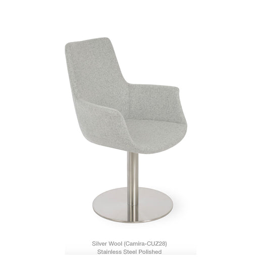 sohoConcept Bottega Round Arm Chair High Back