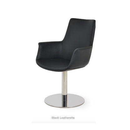 sohoConcept Bottega Round Arm Chair High Back