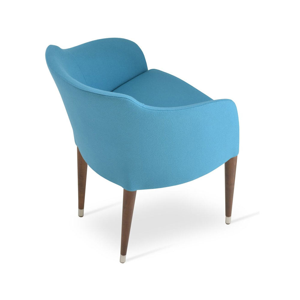 sohoConcept Buca Arm Chair Wood Base Fabric