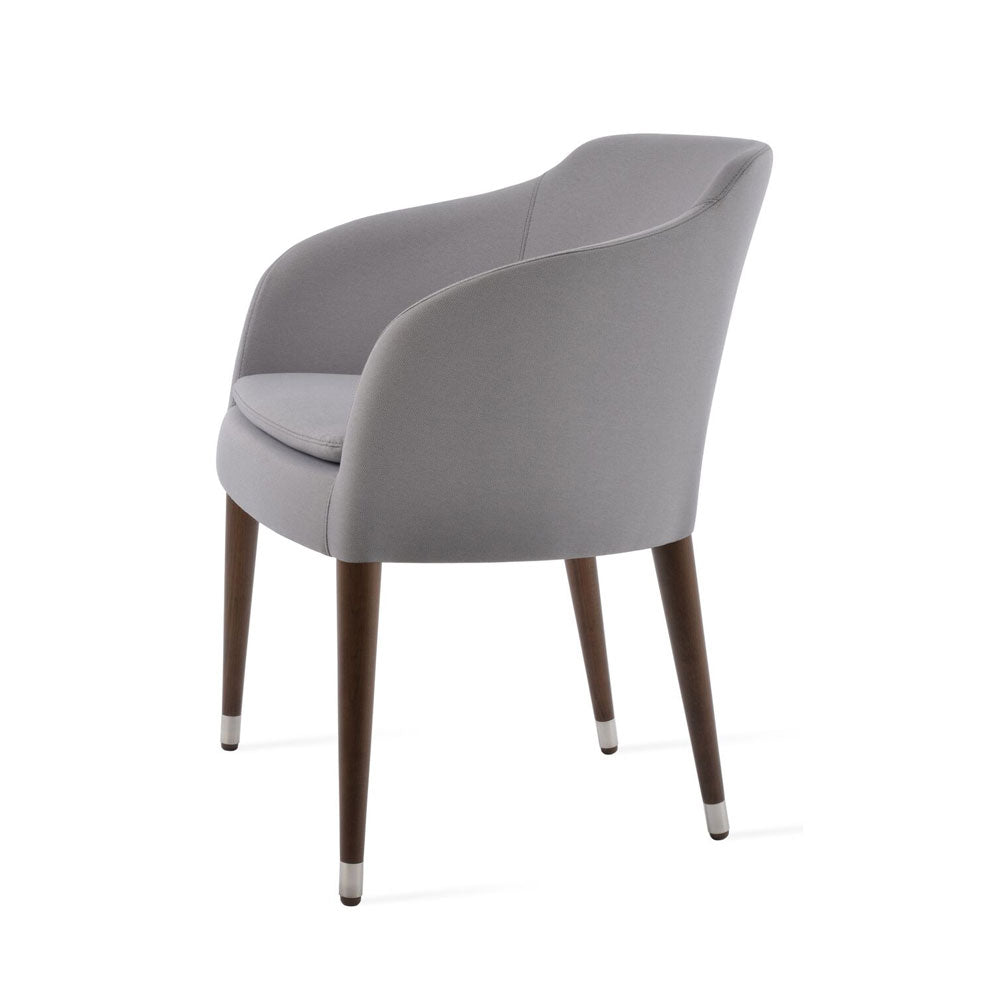 sohoConcept Buca Arm Chair Wood Base Fabric