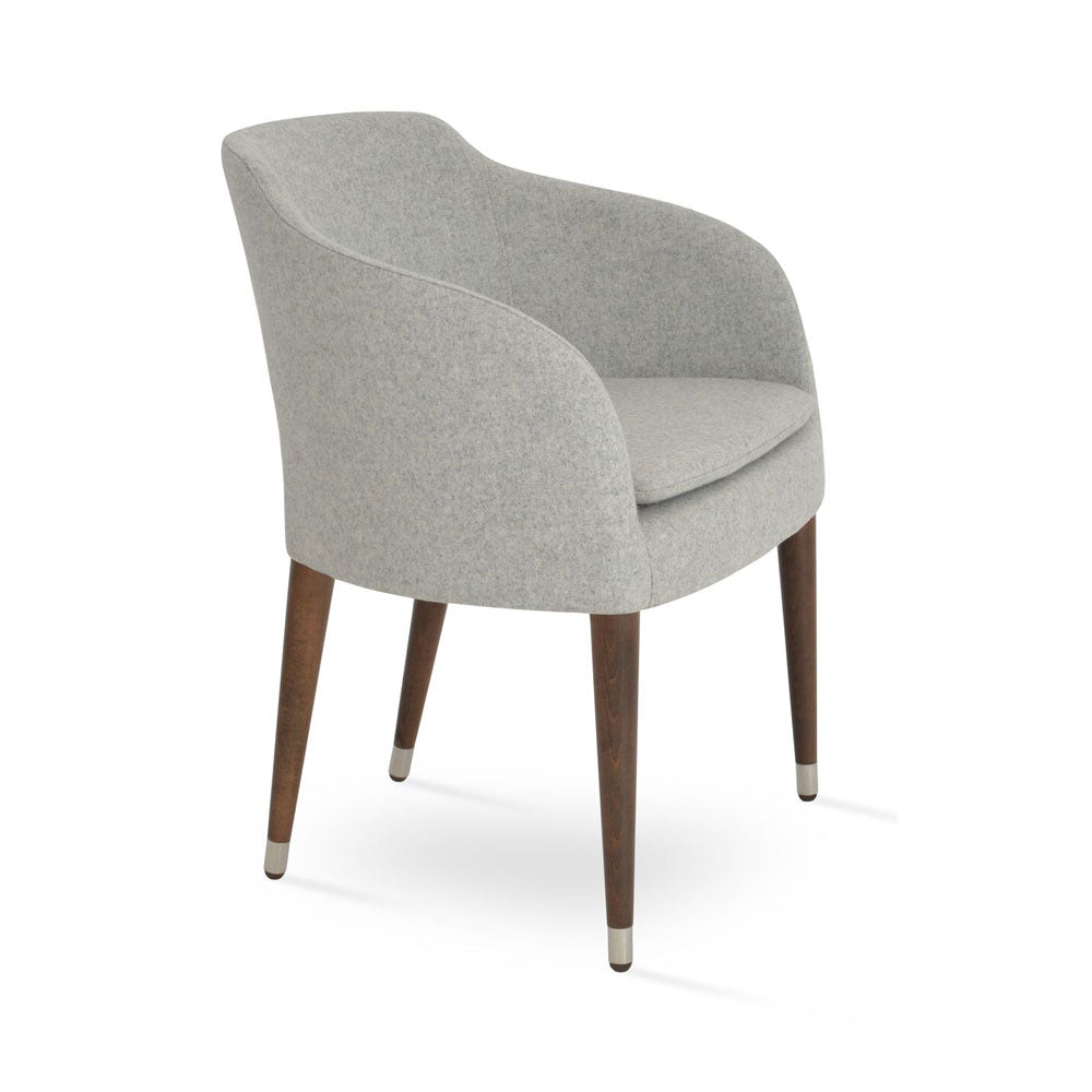 sohoConcept Buca Arm Chair Wood Base Fabric