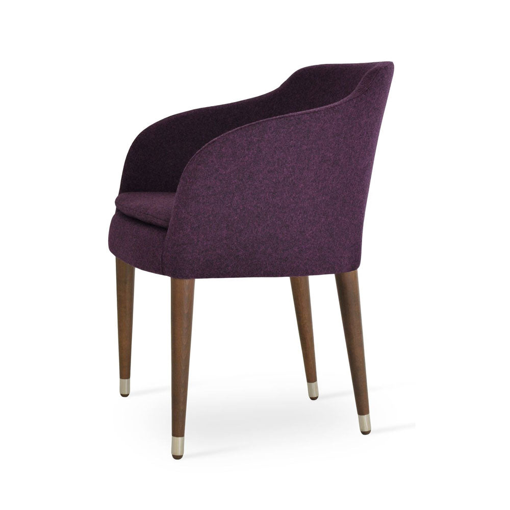 sohoConcept Buca Arm Chair Wood Base Fabric