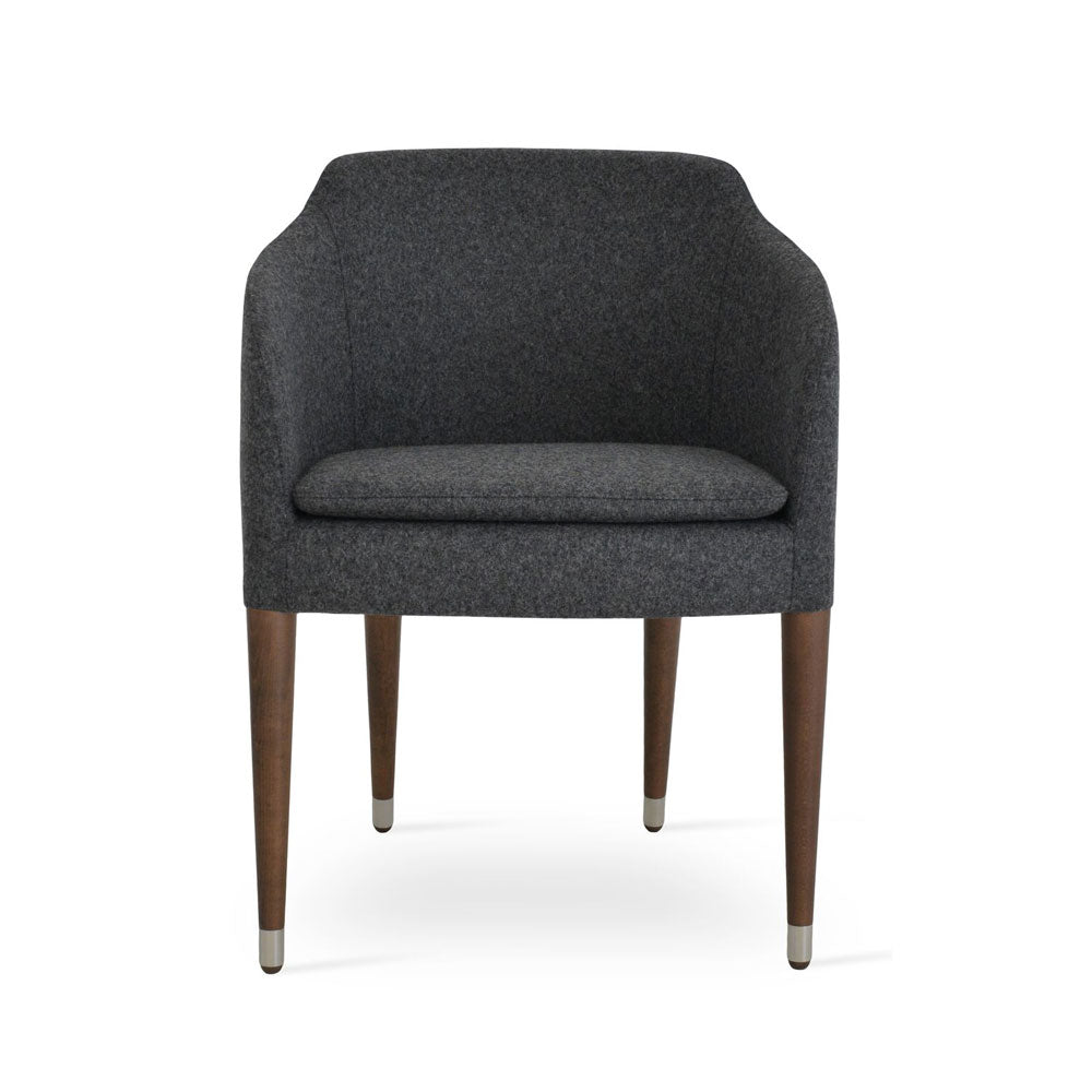 sohoConcept Buca Arm Chair Wood Base Fabric