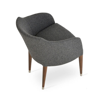 sohoConcept Buca Arm Chair Wood Base Fabric