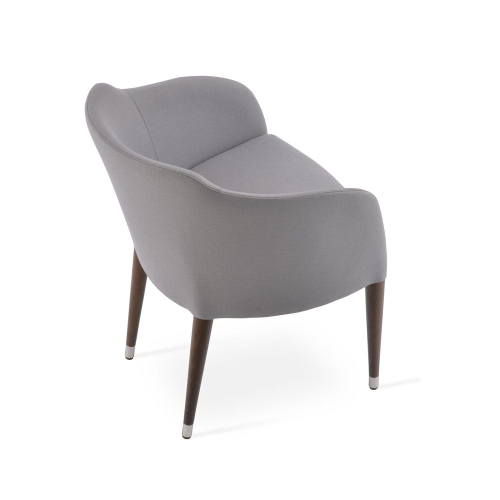 sohoConcept Buca Arm Chair Wood Base Fabric