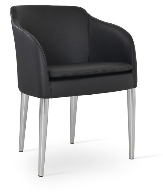 sohoConcept Buca Arm Chair Metal Base Leather