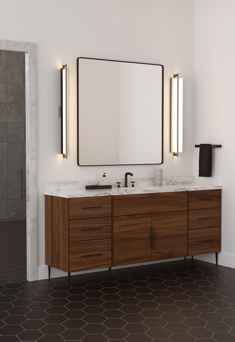 Cerno Lighting Allavo 40  Vanity Wall Sconce LED