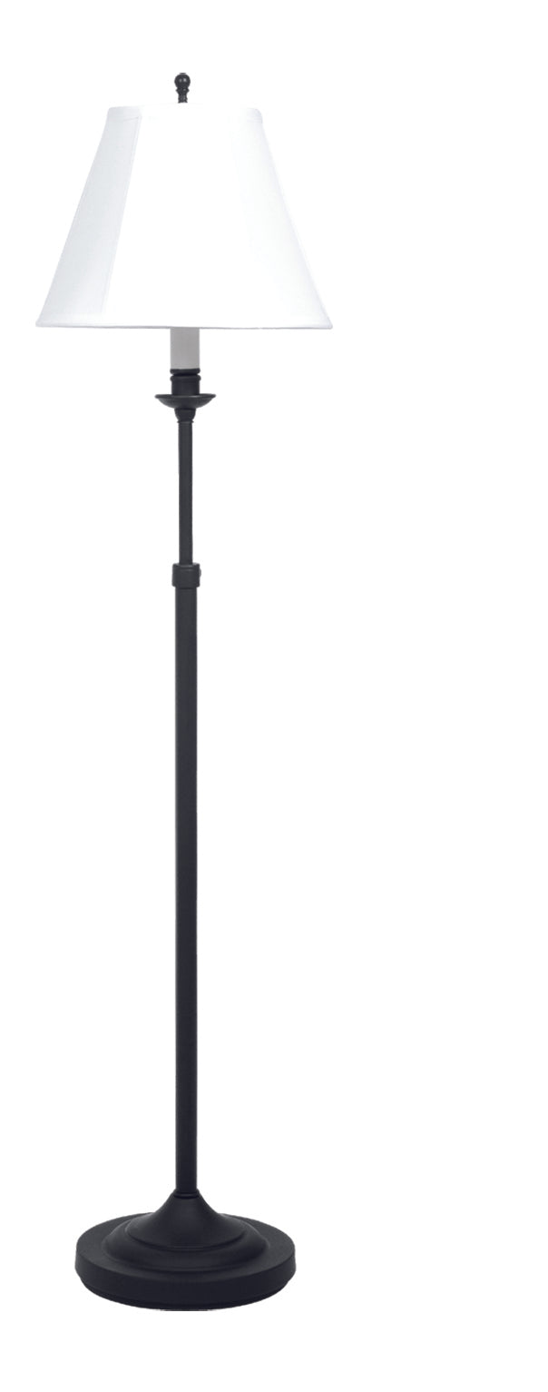 House of Troy Club Adjustable Black Floor Lamp CL201-BLK
