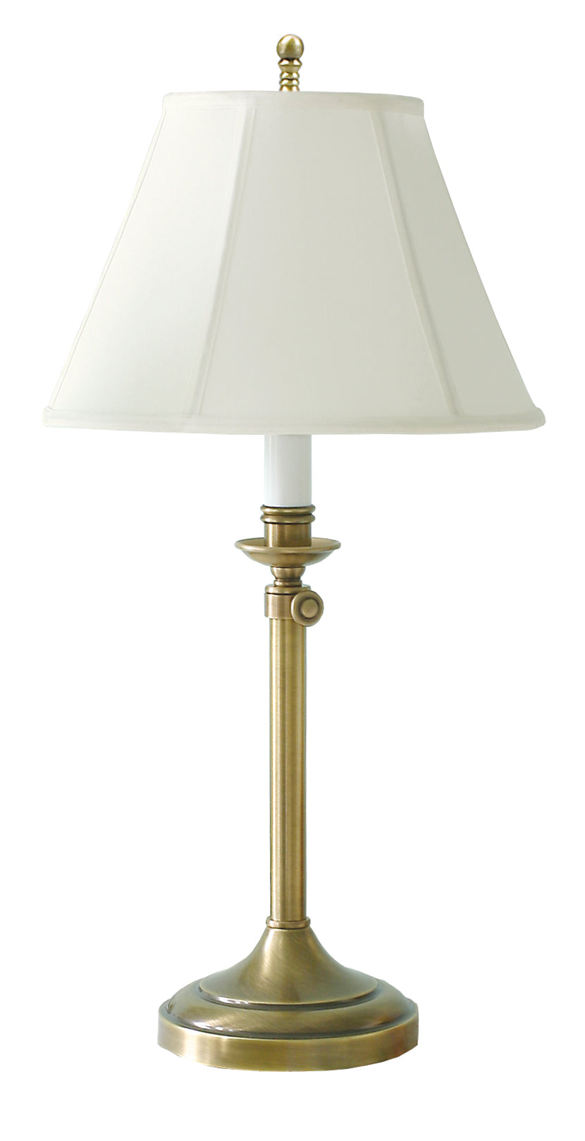 House of Troy Club Adjustable Antique Brass Table Lamp CL250-AB