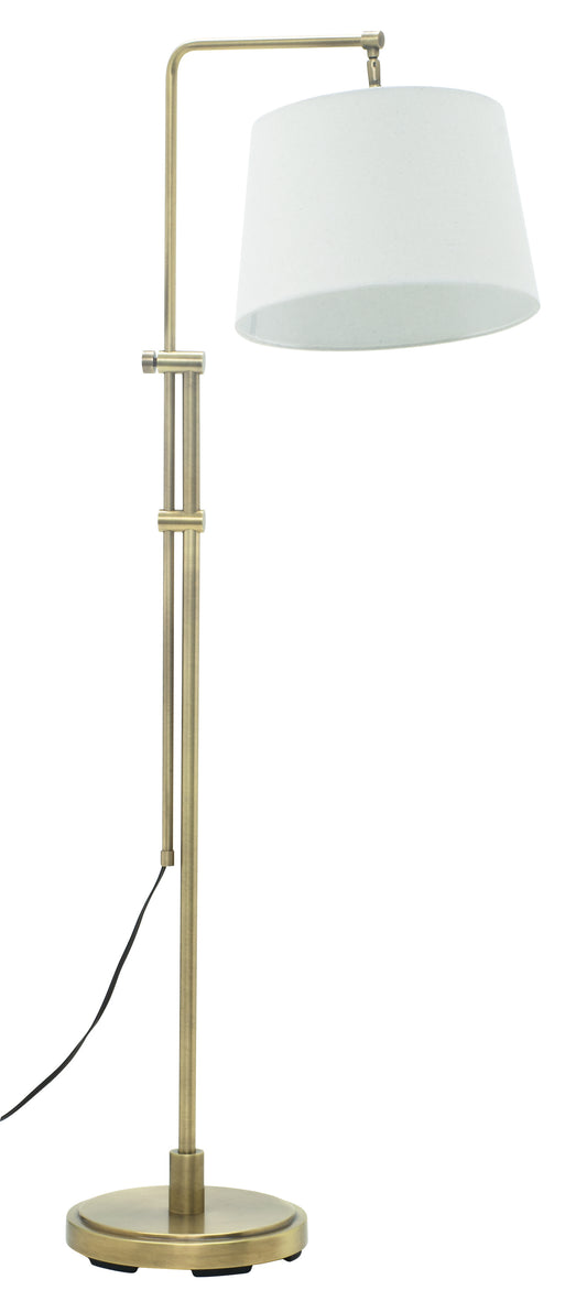 House of Troy Crown Point Antique Brass Floor Lamp Bridge Lamp CR700-AB