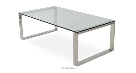 sohoConcept Calvin Glass Top End Table