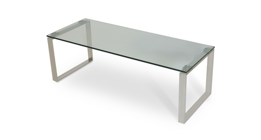 sohoConcept Calvin Glass Top Sofa Table