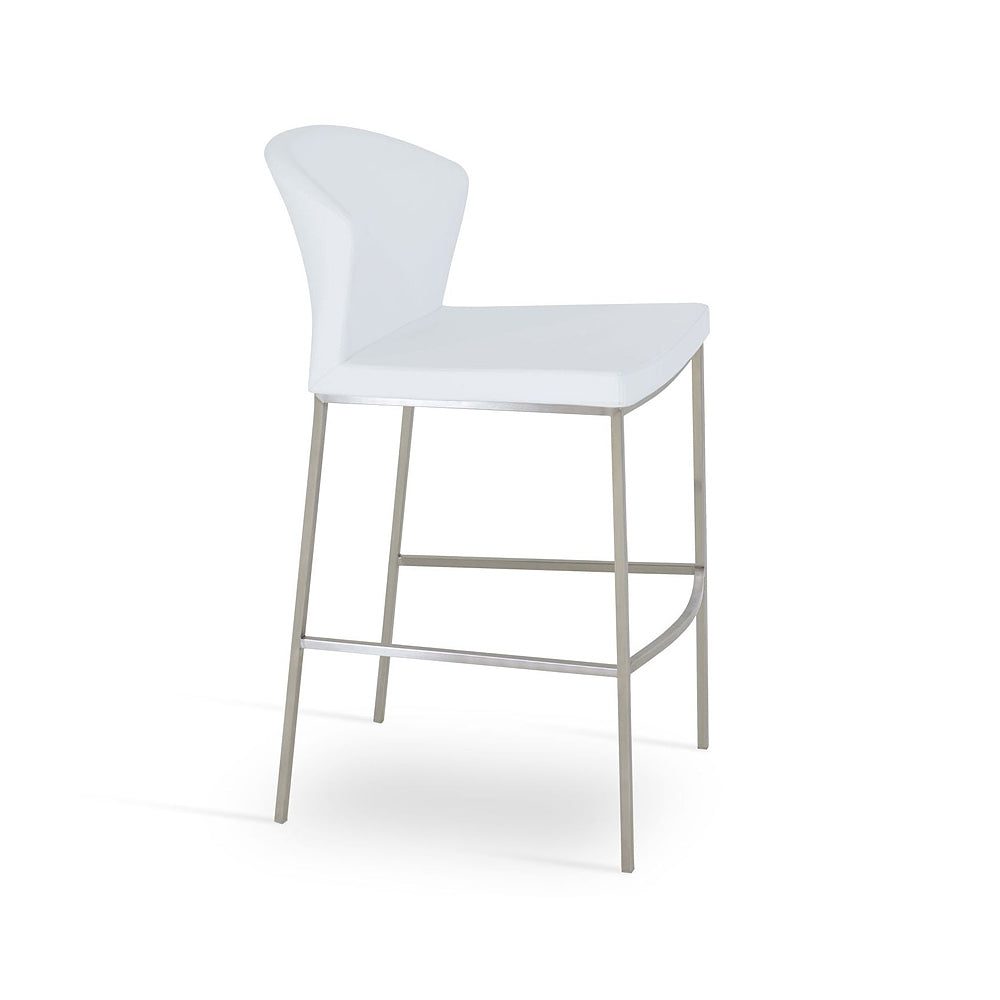 sohoConcept Capri Metal Bar Stool Fabric High Back