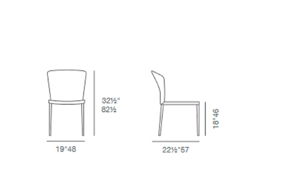 sohoConcept Capri Stackable Dining Chair Fabric