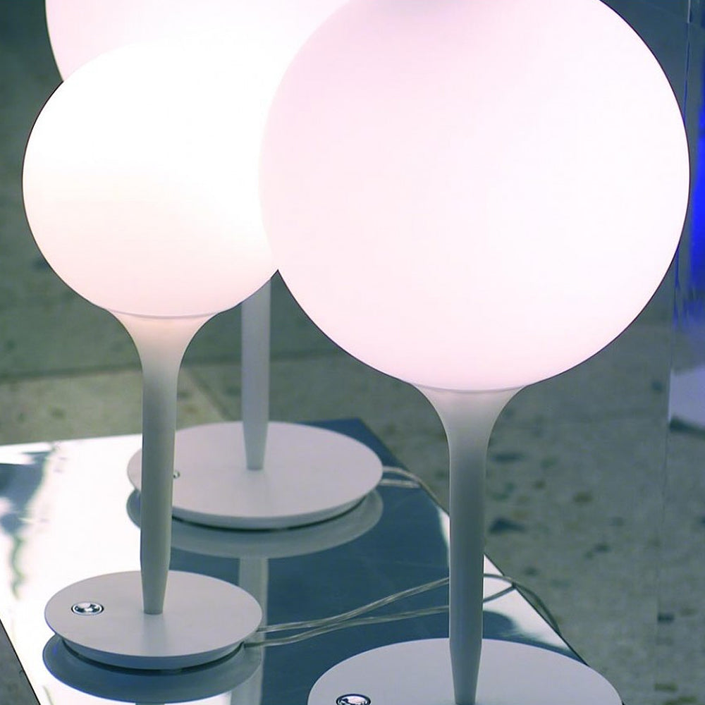 Artemide Castore White Globe Table Lamp