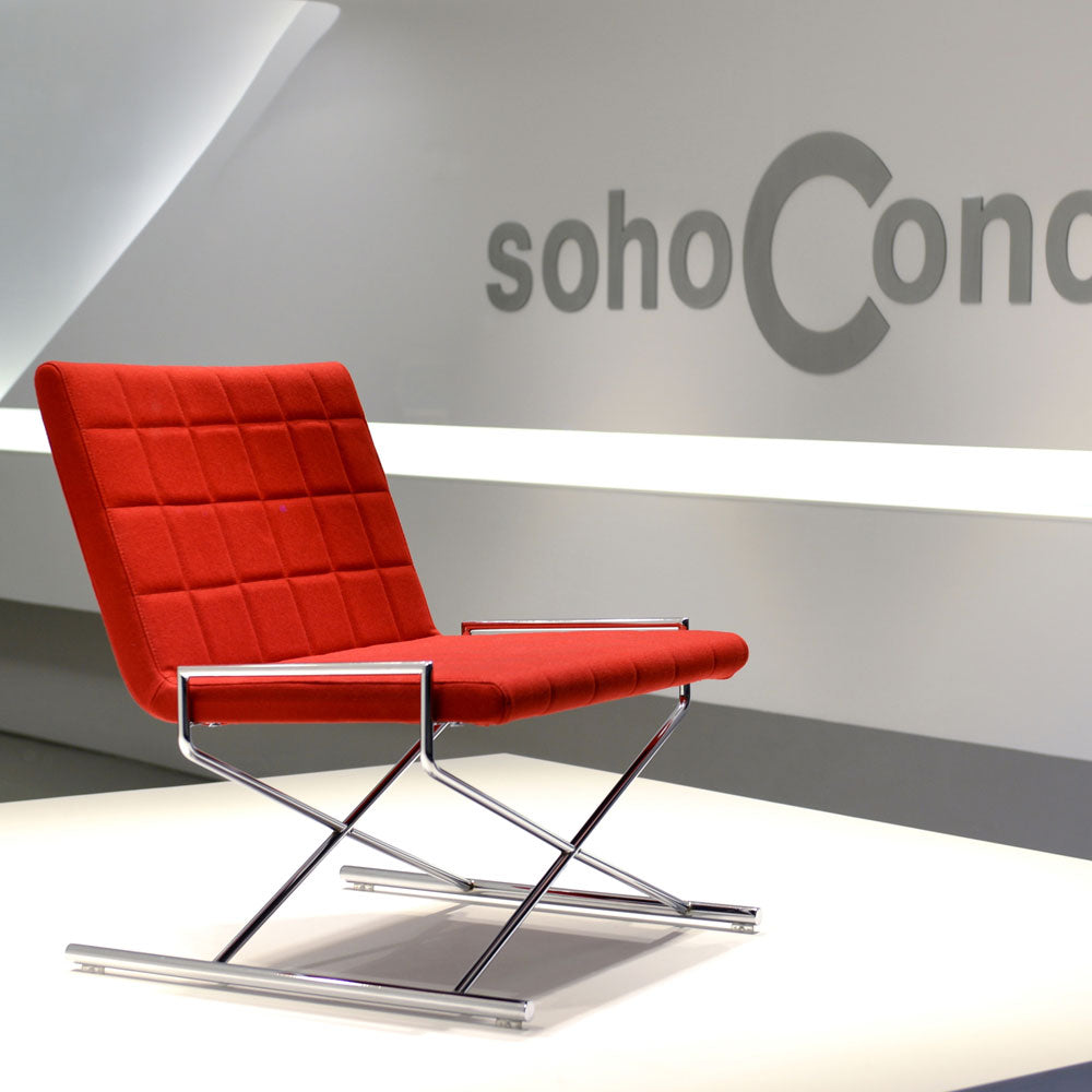 sohoConcept Chelsea X Sled Chair Fabric