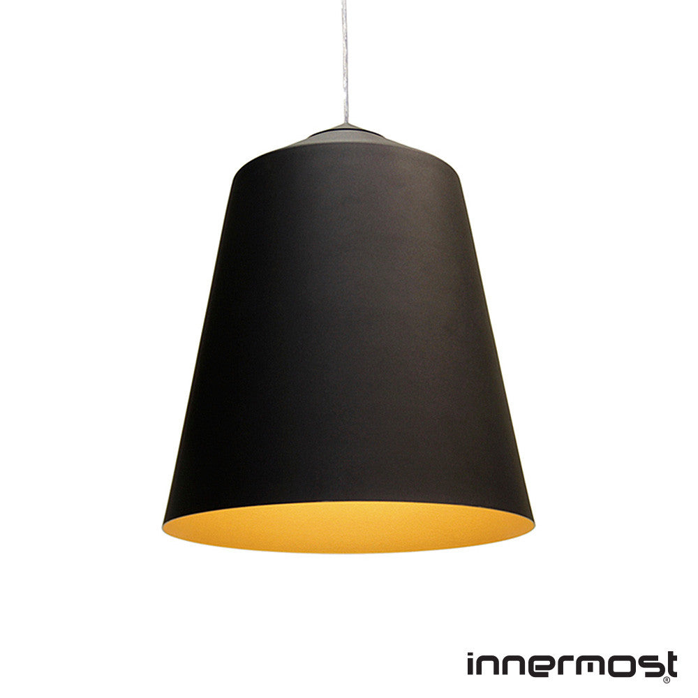 Piccadilly Suspension | Black/Gold Pendant Light