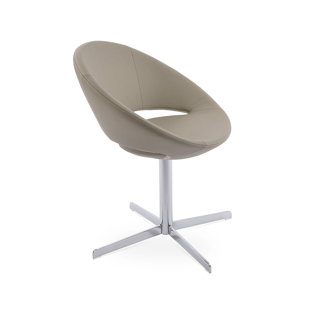 sohoConcept Crescent 4 Star Swivel Chair Leather