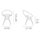 sohoConcept Crescent MW Dining Chair Fabric