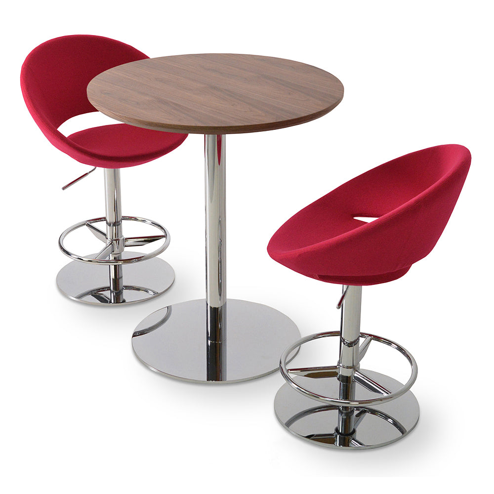 sohoConcept Crescent Piston Stool Fabric