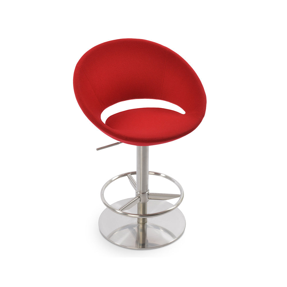 sohoConcept Crescent Piston Stool Fabric