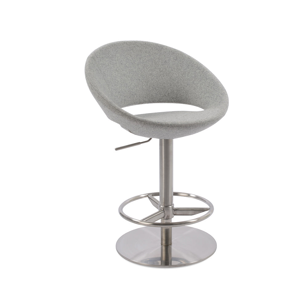 sohoConcept Crescent Piston Stool Fabric