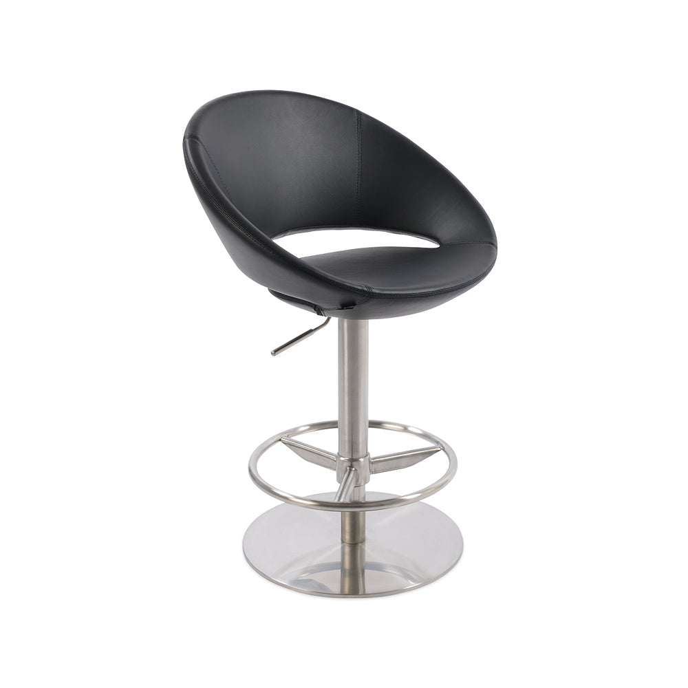 sohoConcept Crescent Piston Stool Leather