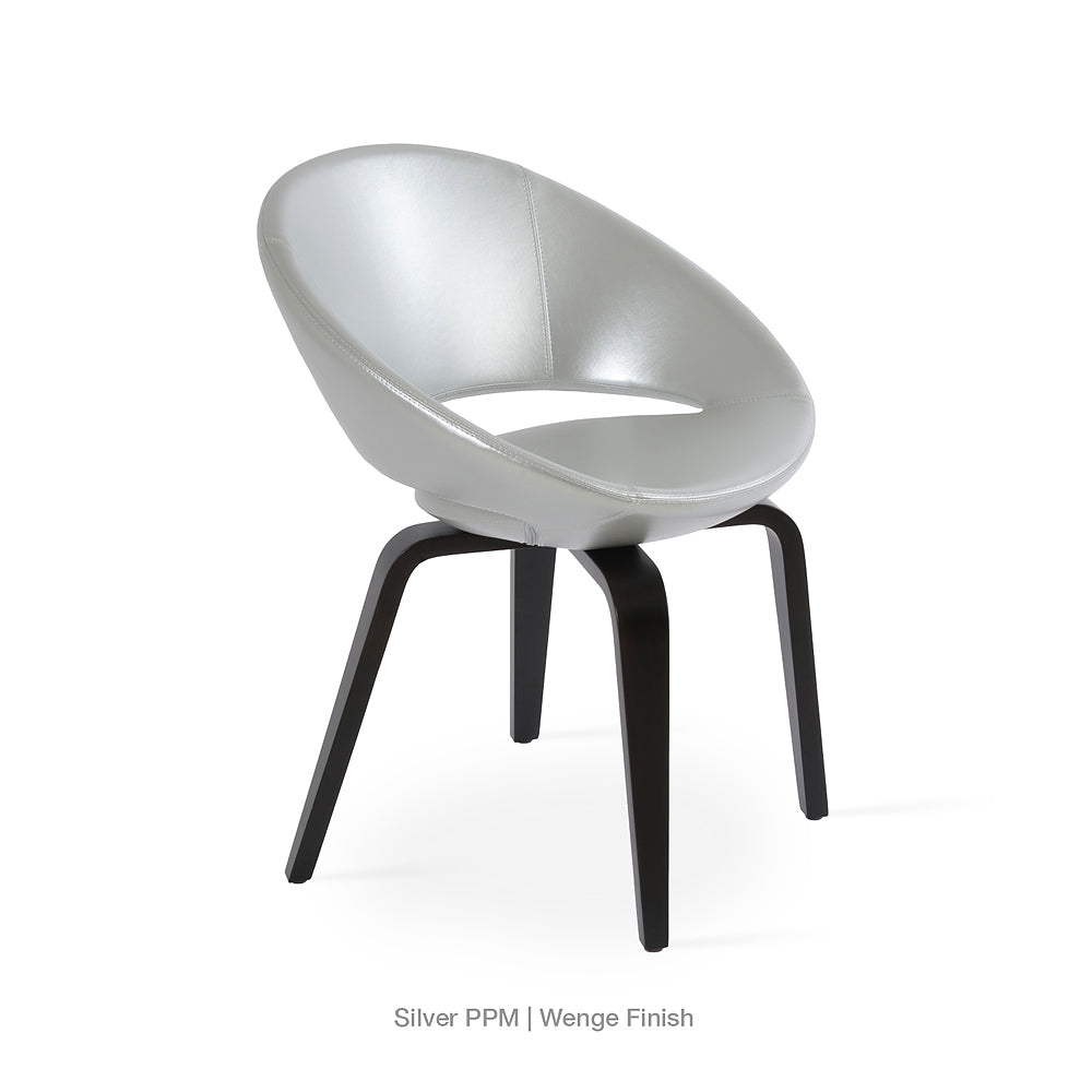 sohoConcept Crescent Plywood Dining Chair Leather