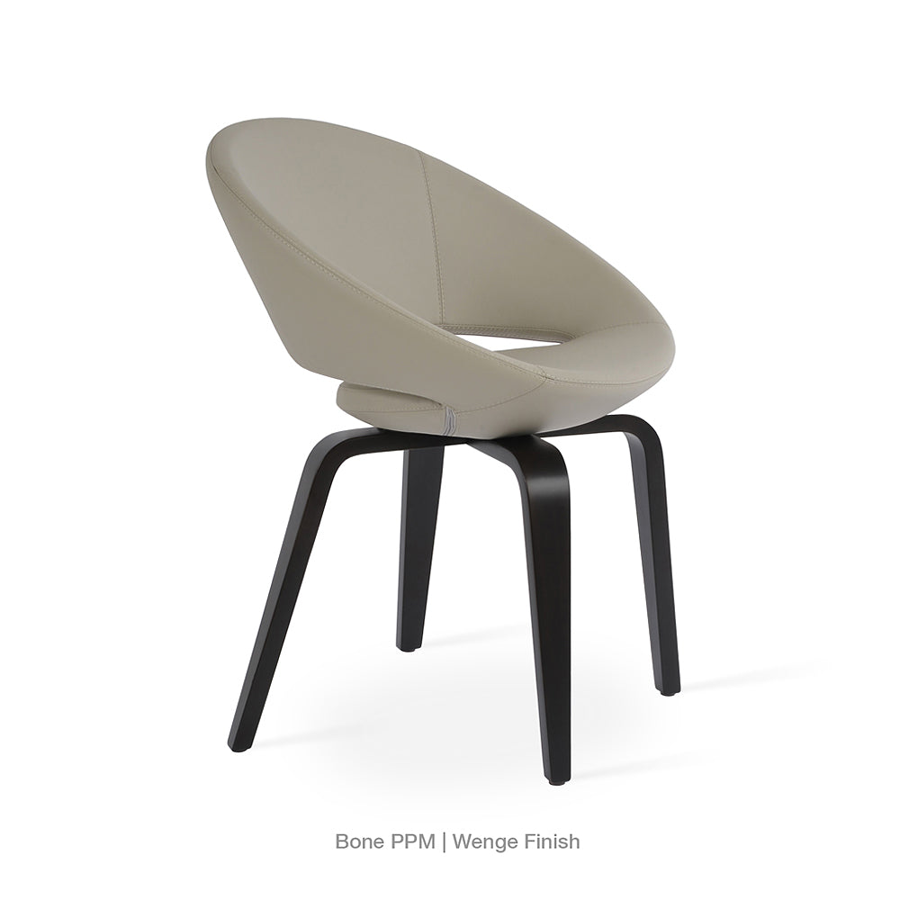 sohoConcept Crescent Plywood Dining Chair Leather