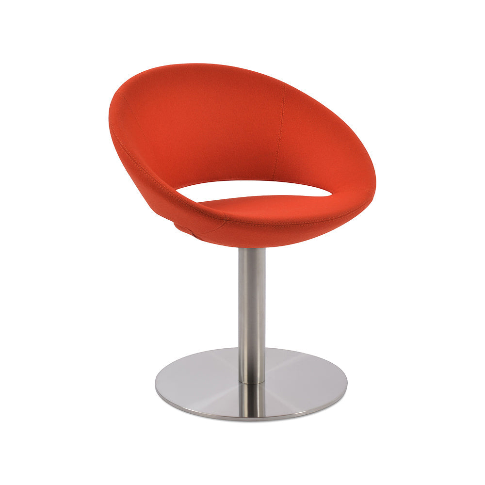 sohoConcept Crescent Round Swivel Chair Fabric