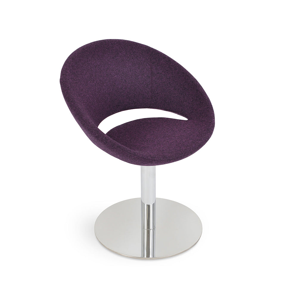 sohoConcept Crescent Round Swivel Chair Fabric