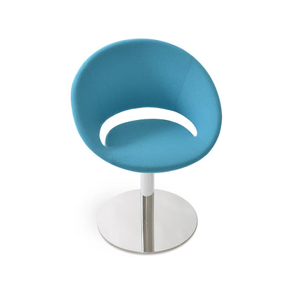 sohoConcept Crescent Round Swivel Chair Fabric