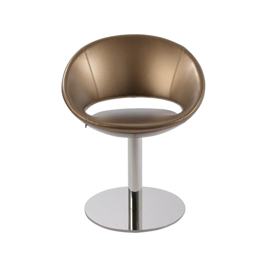 sohoConcept Crescent Round Swivel Chair Leather