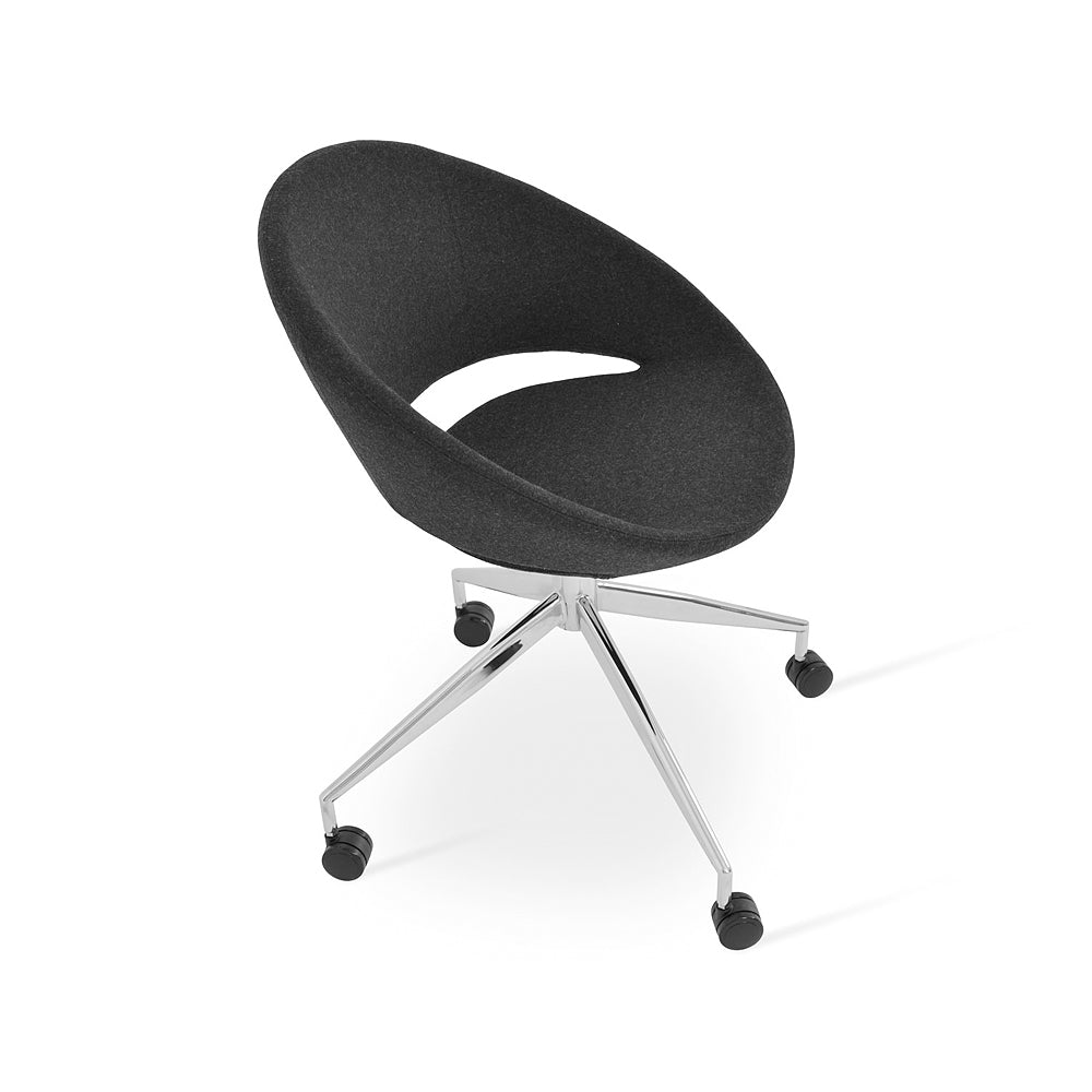 sohoConcept Crescent Spider Swivel Chair Fabric