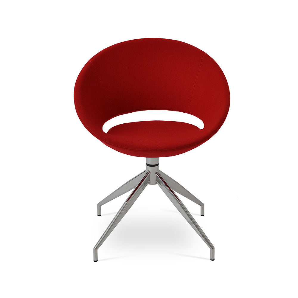 sohoConcept Crescent Spider Swivel Chair Fabric