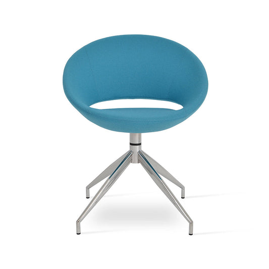 sohoConcept Crescent Spider Swivel Chair Fabric